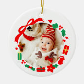 Best Gift Girl First Christmas セラミックオーナメント (正面)
