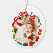 Best Gift Girl First Christmas セラミックオーナメント (左)