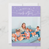 Best Gift Lilac Valentines Day Photo シーズンカード (正面)