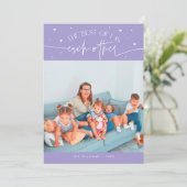 Best Gift Lilac Valentines Day Photo シーズンカード (スタンド正面)