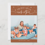 Best Gift Terracotta Valentines Day Photo シーズンカード (正面)