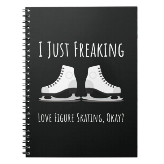 Best Gifts For Figure Skaters Skating Winter Sport ノートブック (正面)