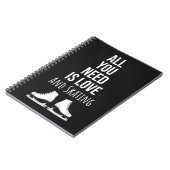 Best Gifts For Ice Skaters Cute Skating Winter ノートブック (左側)