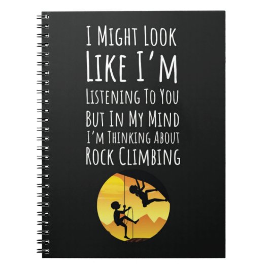 Best Gifts For Rock Climbers Climbing Sports ノートブック (正面)