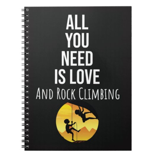 Best Gifts For Rock Climbers Climbing Sports Cool ノートブック (正面)