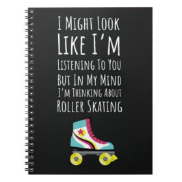 Best Gifts For Roller Skaters Typography Skating ノートブック