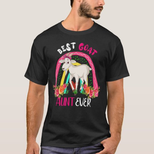 Best Goat Aunt Ever Cute Goat Bow Tie Farm Mother' Tシャツ (正面)