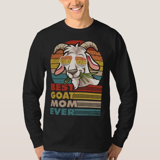 best goat mom ever for a goat  mothersday tシャツ (正面)