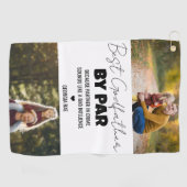 Best Godfather By Par Custom Photo Golf Towel ゴルフタオル (横)