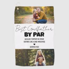 Best Godfather By Par Custom Photo Golf Towel ゴルフタオル