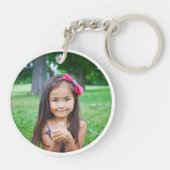 Best Godmother Ever Custom Photo Heart キーホルダー (裏面)