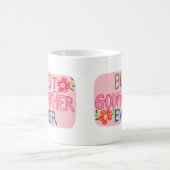 Best Godmother Ever Hand-drawn lettering Gift コーヒーマグカップ (中央)