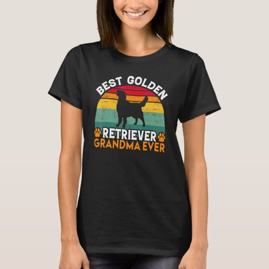 Best Golden Retriever Grandma Ever Golden Retrieve Tシャツ (正面)