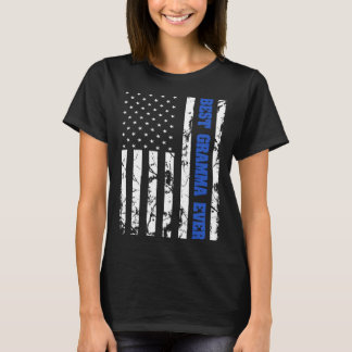 Best Gramma Ever US Vintage Flag Patriotic Grandmo Tシャツ