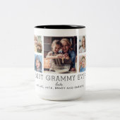 Best Grammy Ever 5-Photo Collage Keepsake Custom ツートーンマグカップ (中央)