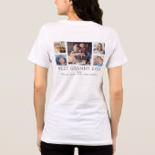 Best Grammy Ever 5-Photo Collage Keepsake Custom トライブレンドＴシャツ (裏面)