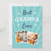 Best Grampa Ever | Father's Day Flat Photo カード (正面)
