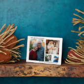 Best Grandma And Grandpa 4 Photo Collage White フォトプラーク (側面)