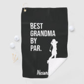 Best Grandma By Par Golfer Gifts For Grandmother ゴルフタオル (インサイチュ)
