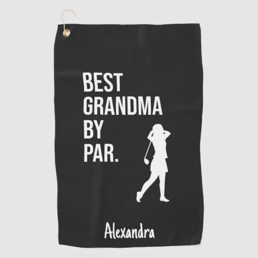 Best Grandma By Par Golfer Gifts For Grandmother ゴルフタオル (正面)