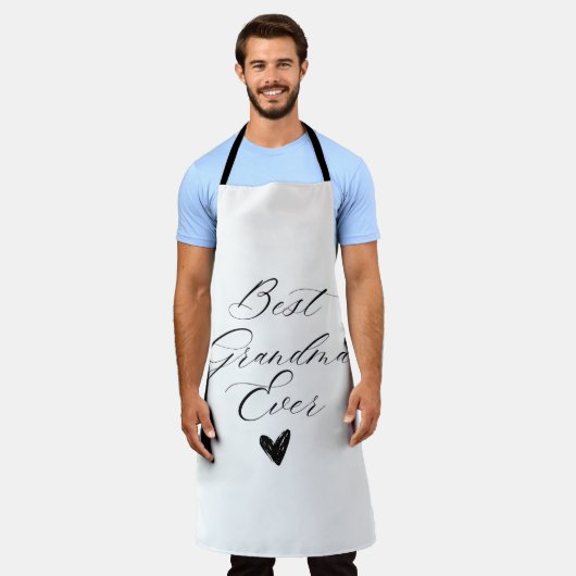 Best grandma ever エプロン (着用した状態)