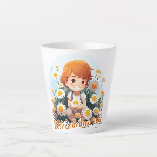 Best Grandma ever カフェラテマグ (正面)
