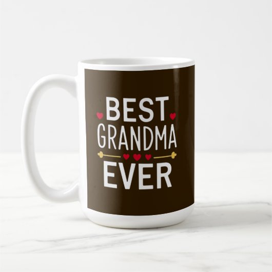 Best grandma ever コーヒーマグカップ (左)