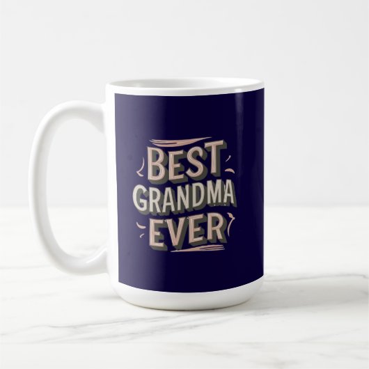 Best grandma ever コーヒーマグカップ (左)