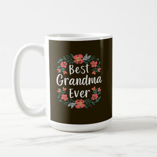 Best grandma ever コーヒーマグカップ (左)