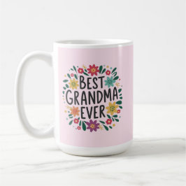Best grandma ever コーヒーマグカップ