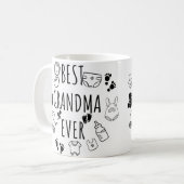 Best grandma ever コーヒーマグカップ (正面左)