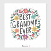 Best grandma ever シール (シート)
