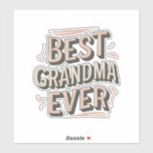 Best grandma ever シール (シート)