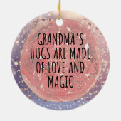 Best grandma ever セラミックオーナメント (裏面)