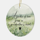 Best grandma ever セラミックオーナメント (左)