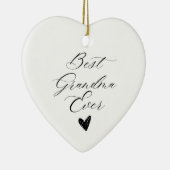 Best grandma ever セラミックオーナメント (右)