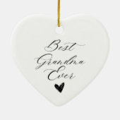 Best grandma ever セラミックオーナメント (裏面)