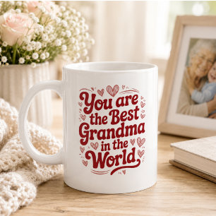 Best Grandma Ever 写真入りグランドペアレンツデー コーヒーマグカップ