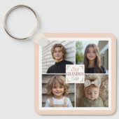 Best Grandma Ever 4 Photo Collage  キーホルダー (正面)