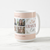 Best Grandma Ever 4 Photo Collage コーヒーマグカップ (正面右)
