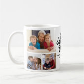 Best Grandma Ever - Cute Photo Collage for Grandma コーヒーマグカップ (左)