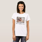 Best grandma ever family custom photo white tシャツ (正面フル)