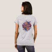 Best Grandma Ever Floral Tシャツ (裏面フル)