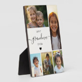 Best Grandma Ever Grandkids Photo Collage  フォトプラーク (側面)