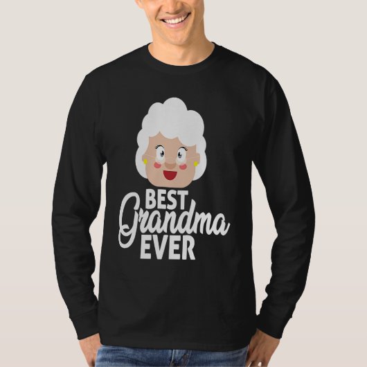 Best Grandma Ever Grandma with Glasses Mother's Da Tシャツ (正面)