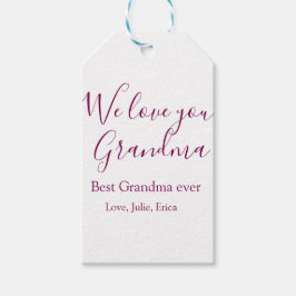 best grandma ever grandparents photo gifts classic ギフトタグ