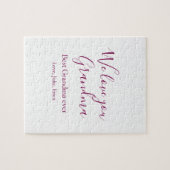 best grandma ever grandparents photo gifts classic ジグソーパズル (横)