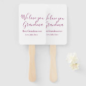 best grandma ever grandparents photo gifts classic ハンドファン (正面&裏面)