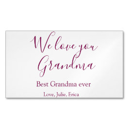 best grandma ever grandparents photo gifts classic マグネット名刺