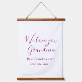 best grandma ever grandparents photo gifts classic 吊り下げ型タペストリー